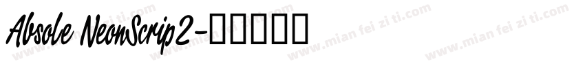 Absolute NeonScript2字体转换